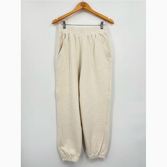 Apiece Apart Dinas Organic Cotton Joggers in Ivory, Sz Small, Luxury Capsule - Picture 3 of 12
